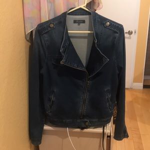 Modcloth soft denim moto jacket